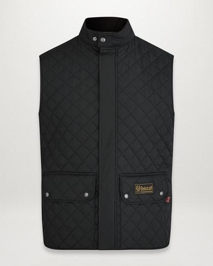 Gilet Belstaff Homme Waistcoat Noir Nylon France OY7521349